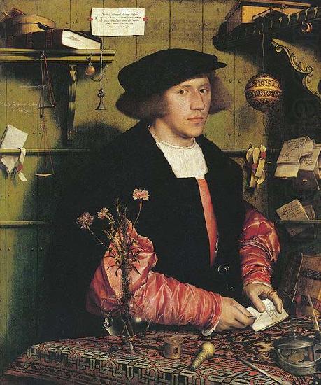 Hans holbein the younger Portrait of the Merchant Georg Gisze china oil painting image